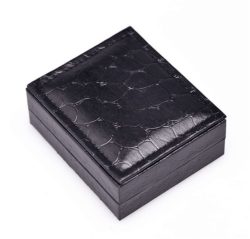 High-quality-cufflinks-box-Black-faux-crocodile-leather-jewelry-gift-box-fine-jewelry-luxury-leather-gift