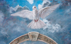 Revisted-oil-painting-Dove-detail