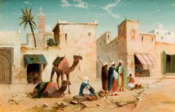Lynton, Henry Stanton; Arabian Village Scene; Sandwell Museums Service Collection; http://www.artuk.org/artworks/arabian-village-scene-20599