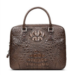 Small-Brown-Genuine-Crocodile-Briefcase-Bag