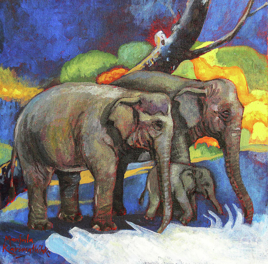 1-elephant-family-manjula-karunathilaka