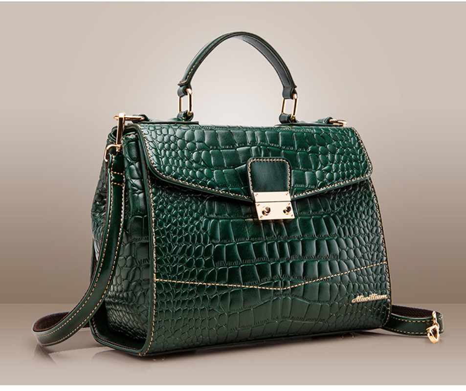 Lastest-fashion-handbags-made-of-genuine-crocodile-skin-bags-Crossbody-postman-shoulder-Bolsas-for-sweet-girl
