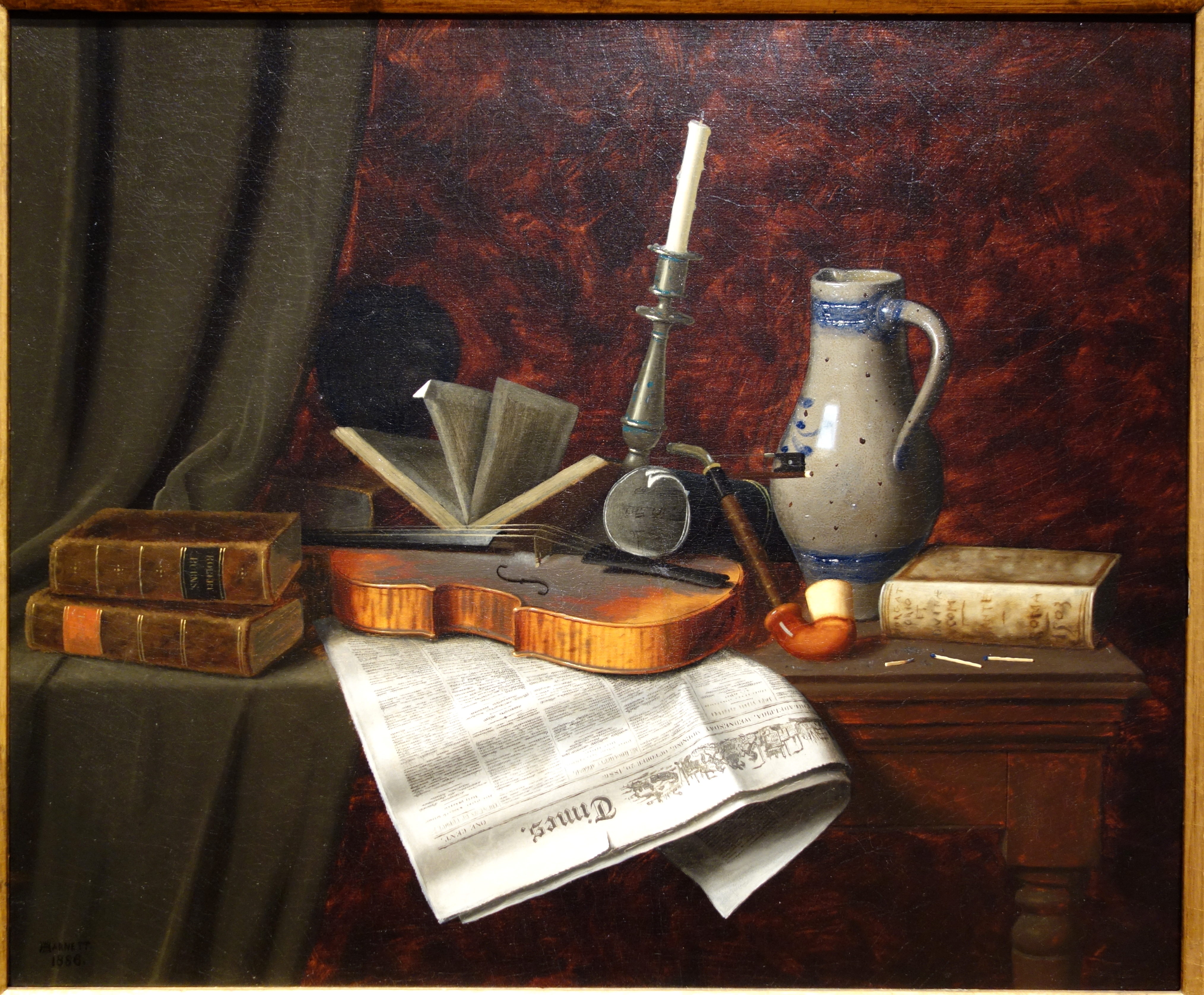 Still_Life_with_Violin_by_William_Michael_Harnett,_1886,_oil_on_canvas_-_New_Britain_Museum_of_American_Art_-_DSC09308