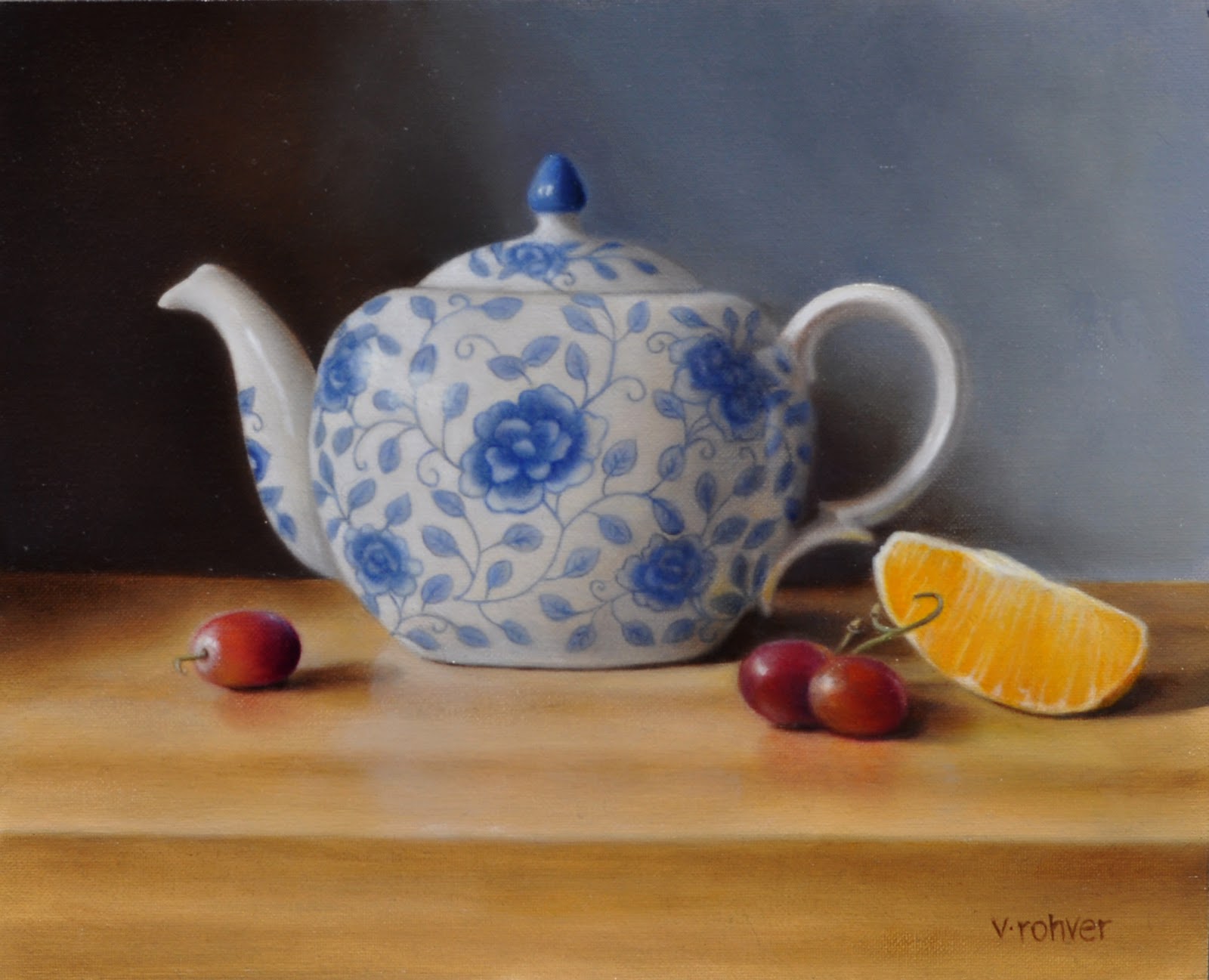 The Blue and White Teapot
