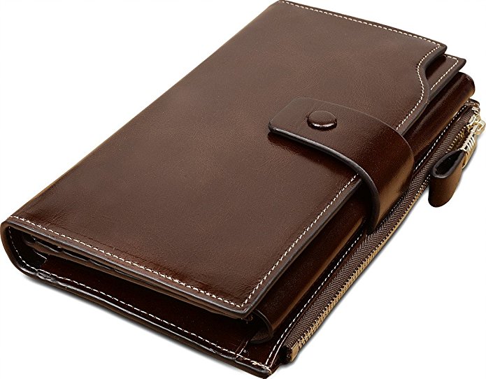 Yaluxe-Large-Capacity-Leather-Wallet-with-Zipper-Pocket