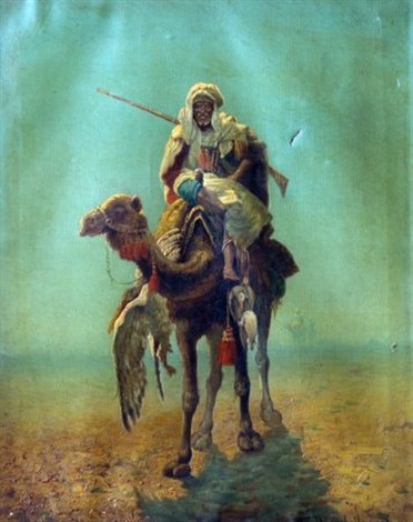 egidio-de-rubelli-arab-soldier-riding-a-camel