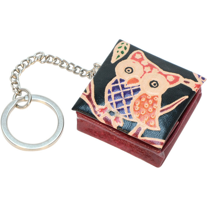 leather-owl-keychain-coin-holder