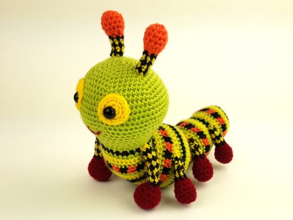 liczne-Crochet-Zwierz-t-Amigurumi-Katie-G-sienica