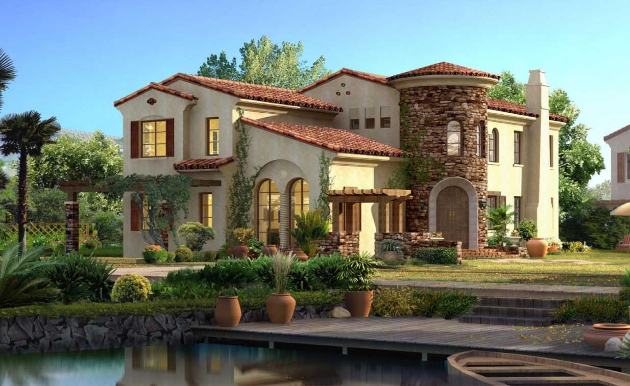 modern-spanish-style-homes-with-rock-wall-ideas-home-design-for-elegant-and-interesting-spanish-style-homes-with-regard-to-present-residence