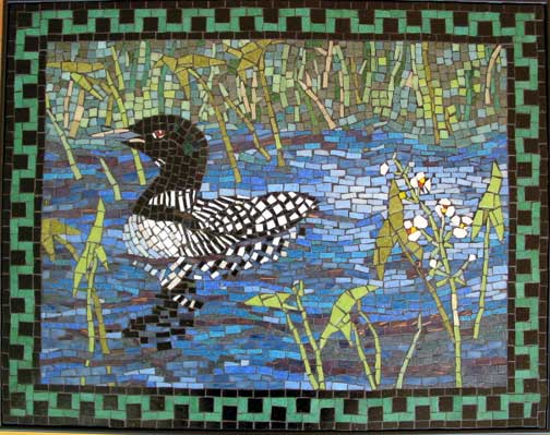 mosaic duck art