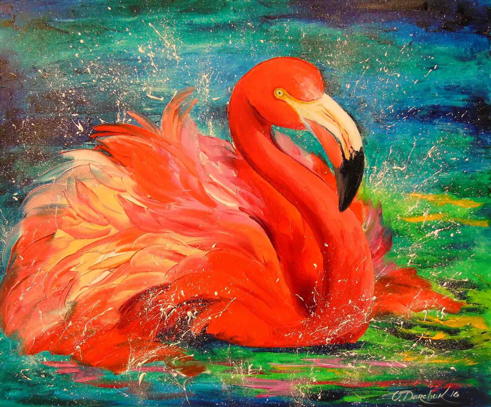 oilrhpinterestcouk artflutecom olha darchuk flamingorhartflutecom artflutecom Flamingo Oil Painting oil painting by olha darchuk flamingorhartflutecom mikaylaus flamingo on canvas board x painted