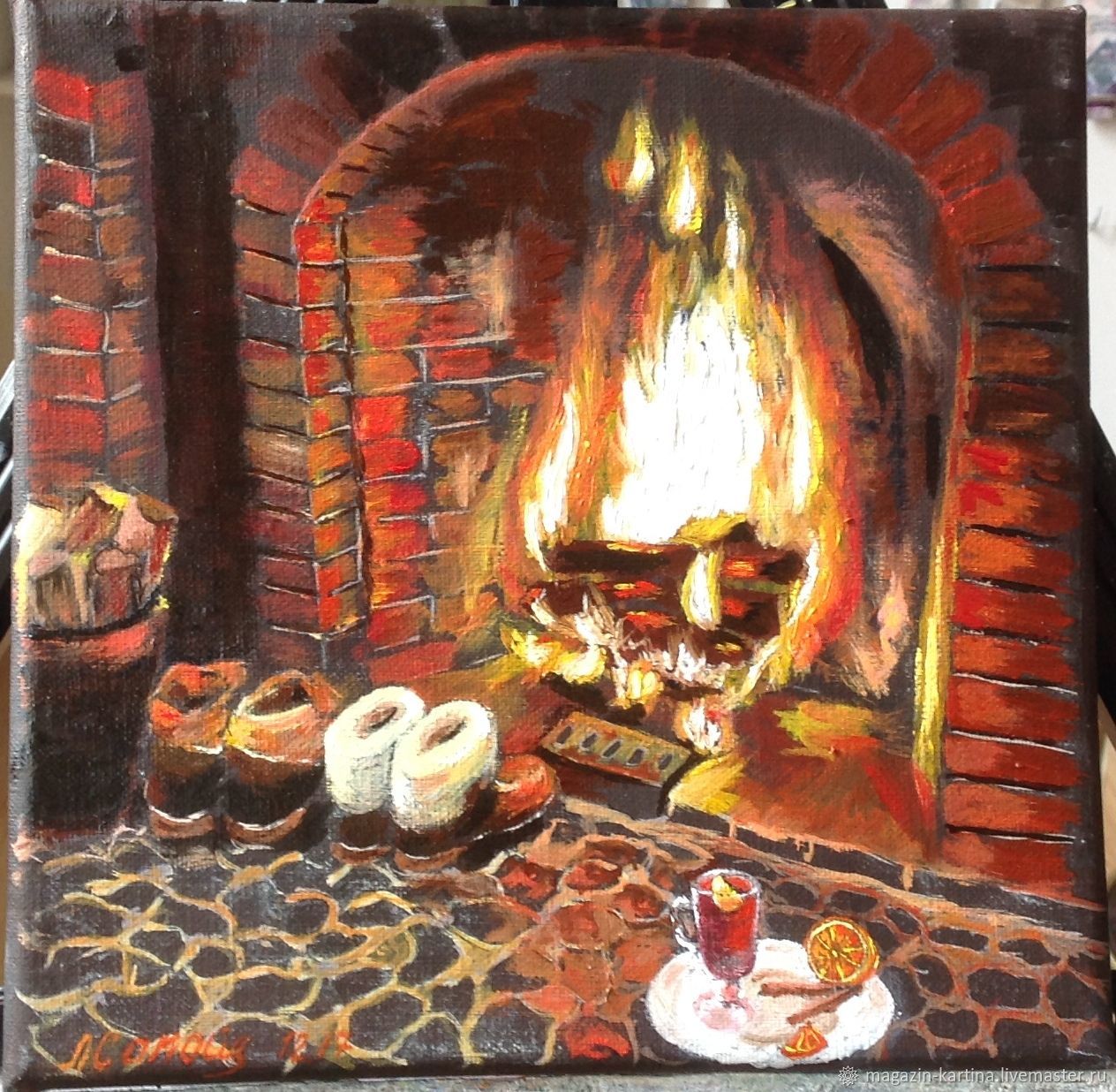 8468b7058d098993572fcbcd9ag3--oil-oil-painting-cozy-by-the-fireplace-with-a-punch