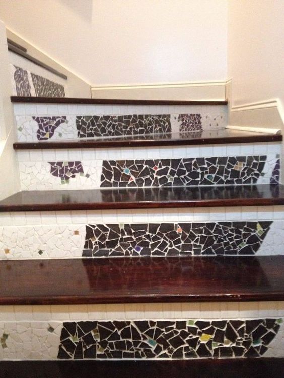 arts mosaic stairs