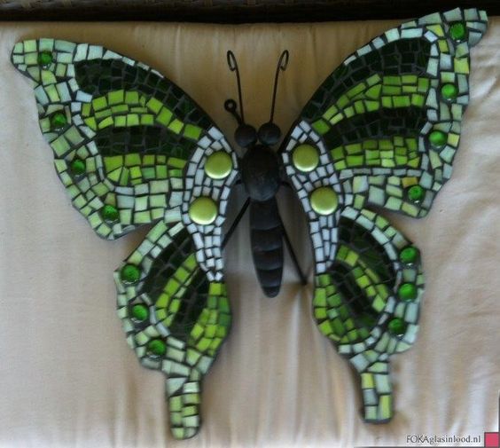 beautiful mosaic butterfly