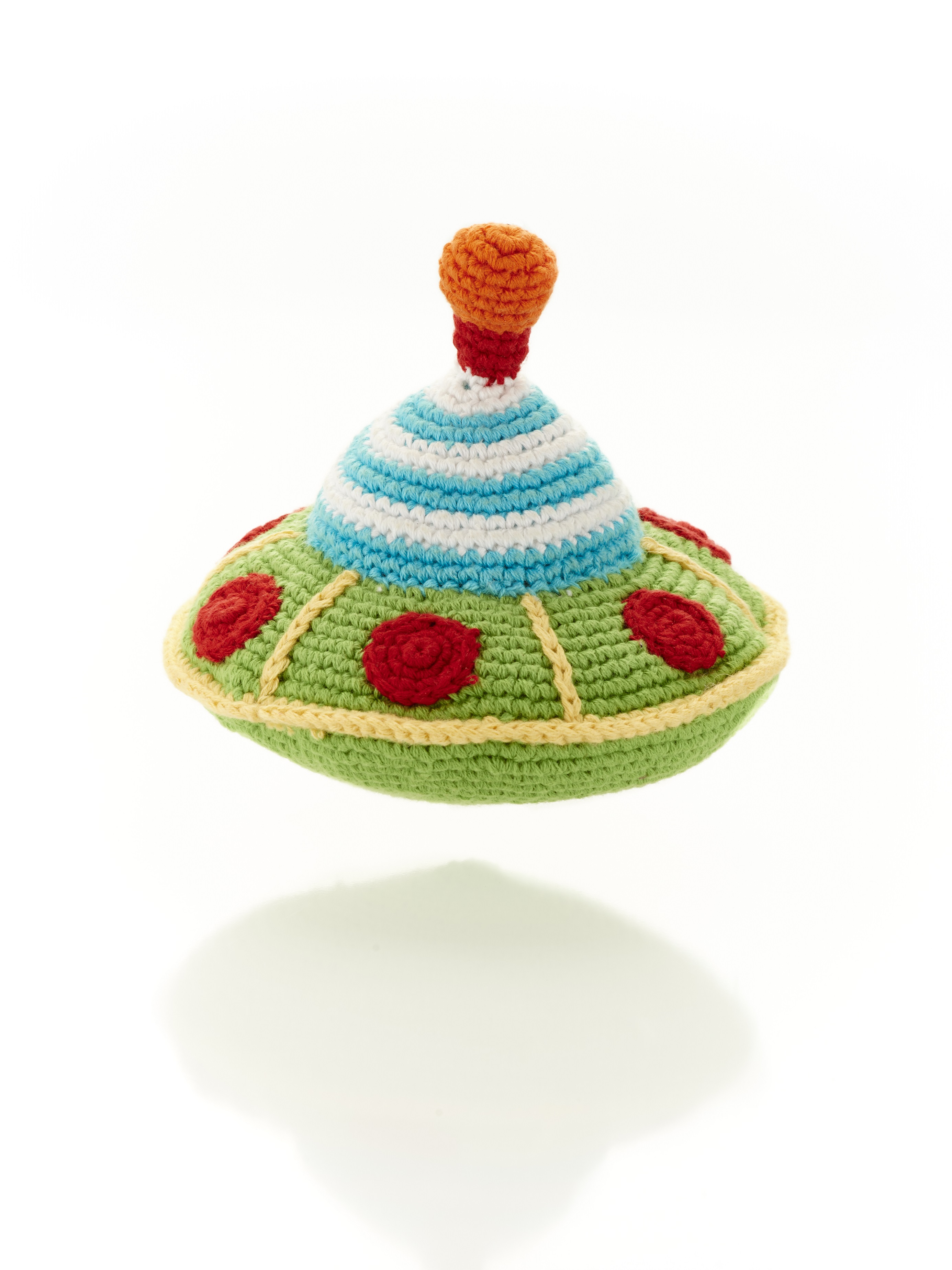 Flying saucer rattle