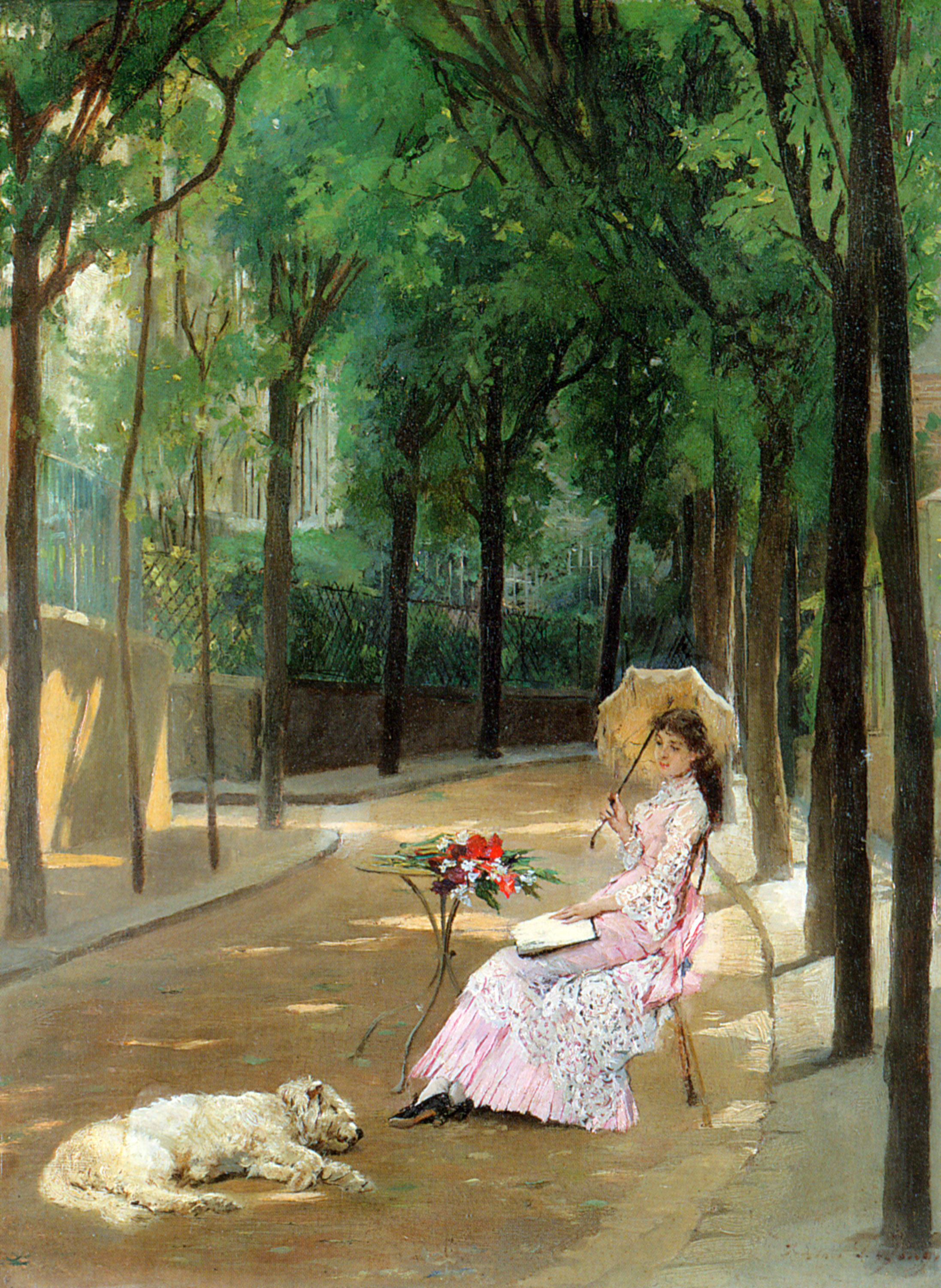 A-Lazy-Afternoon-Gustave-Leonard-de-Jonghe-oil-painting