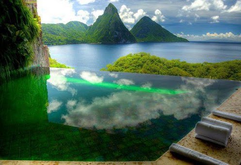 Infinity pool, Jade Mountain, St. Lucia