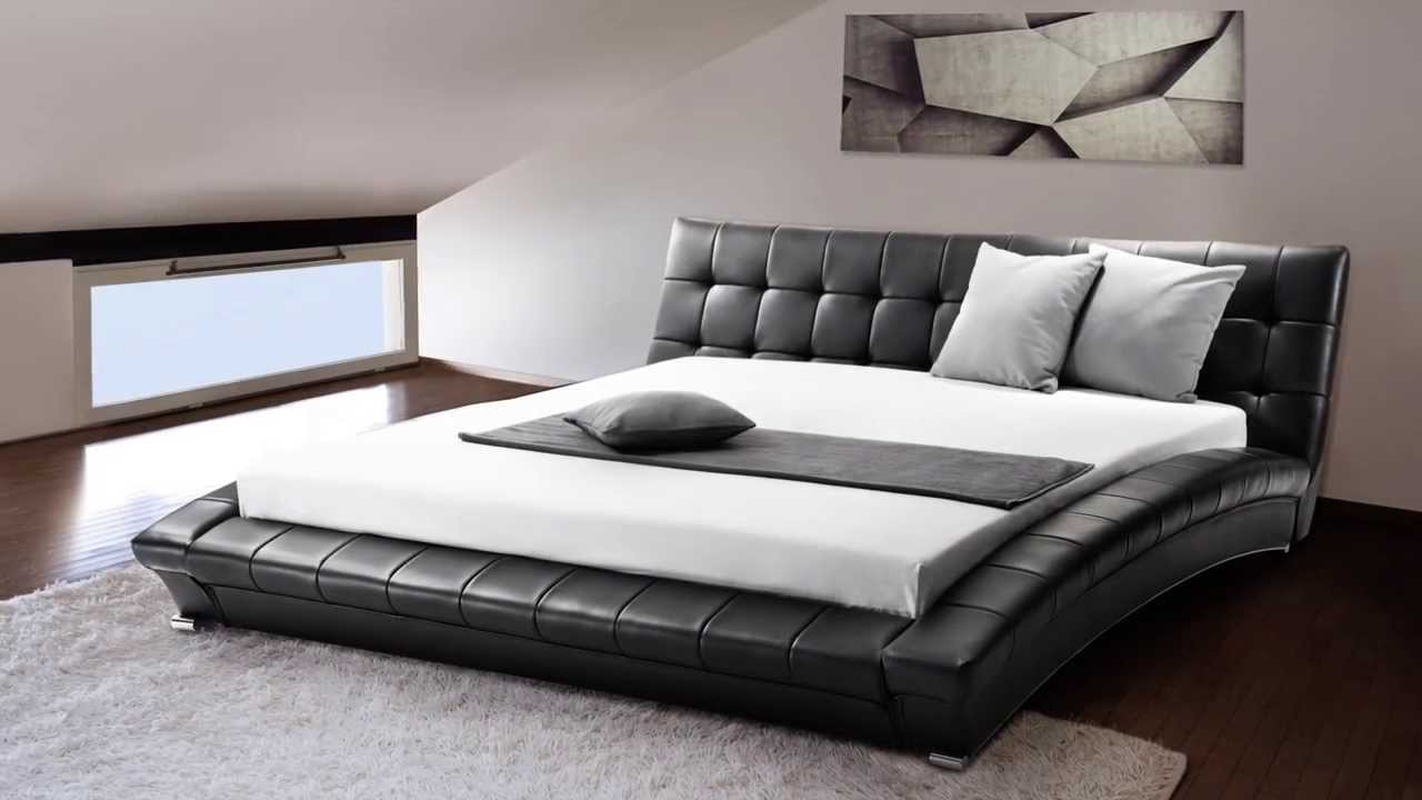Modern-King-Size-Leather-Bed