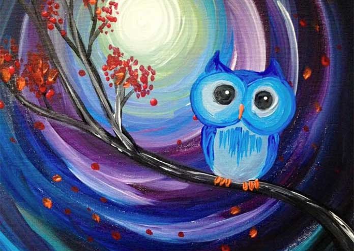 Owl-Night-Long-Paint-Nite-696x495